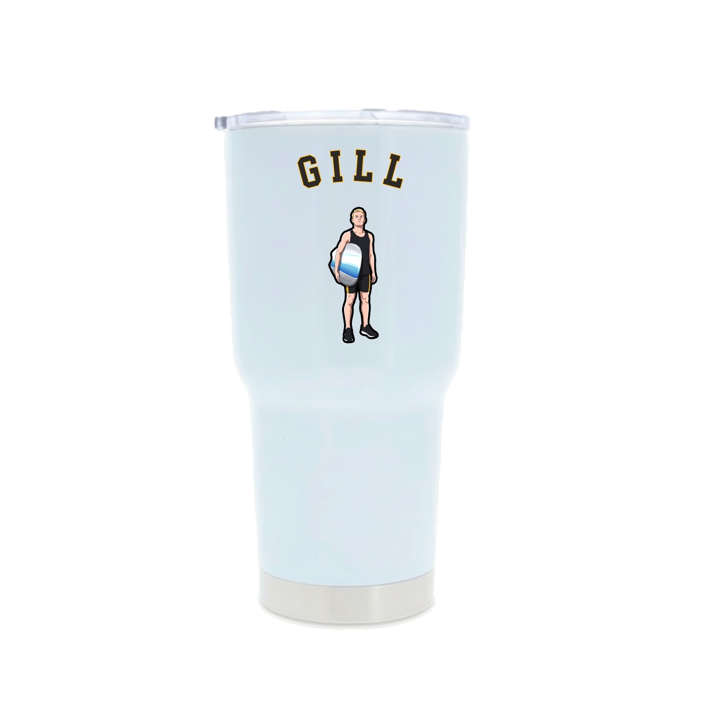 30oz Stainless Steel Tumbler — Shirsey Arch in White