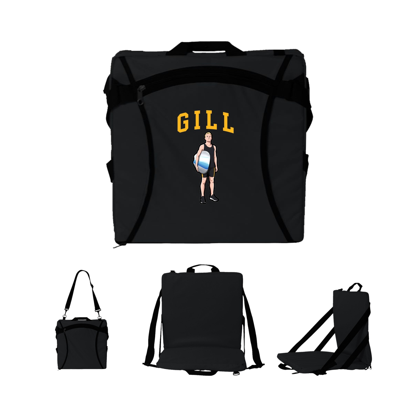 Folding Stadium Seat — Shirsey in Black