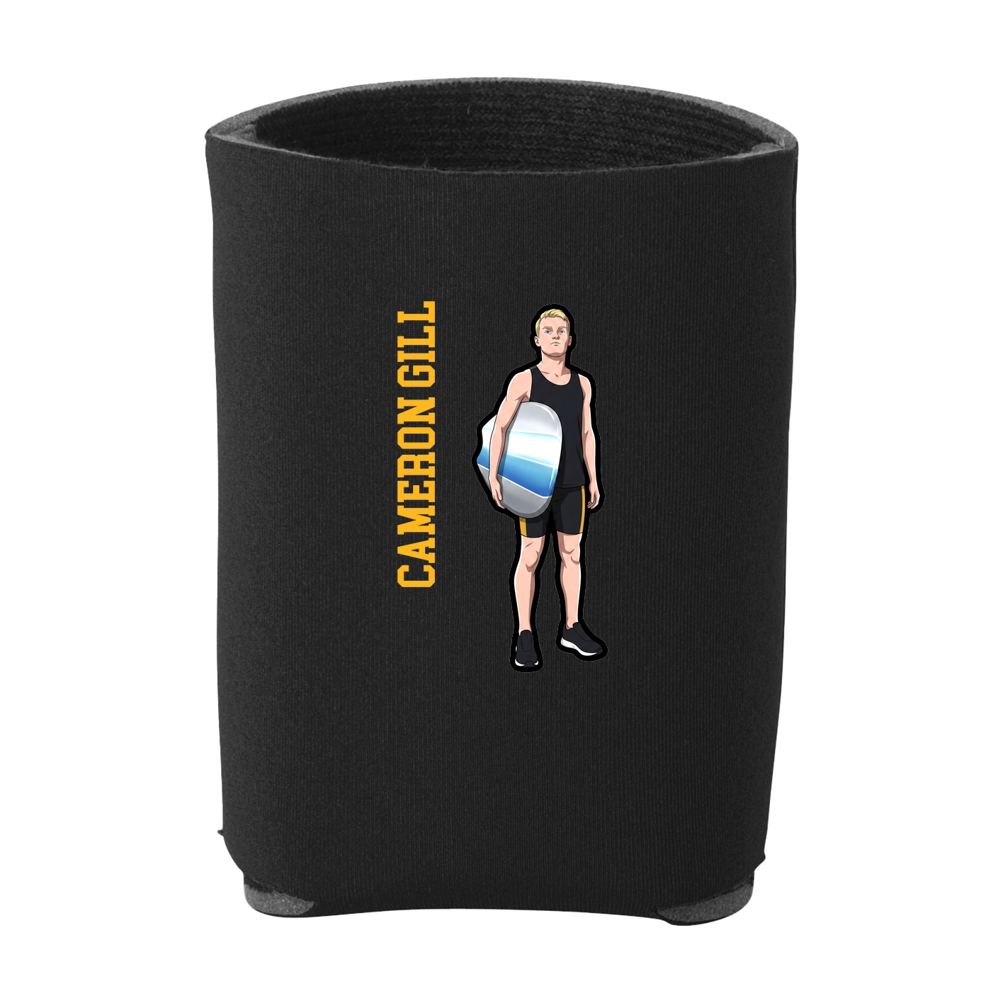 Can Holder — Name Vertical in Black