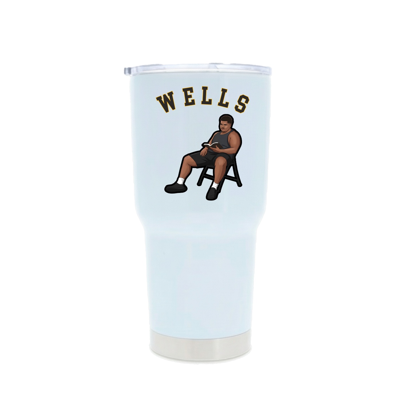 30oz Stainless Steel Tumbler — Shirsey Arch in White