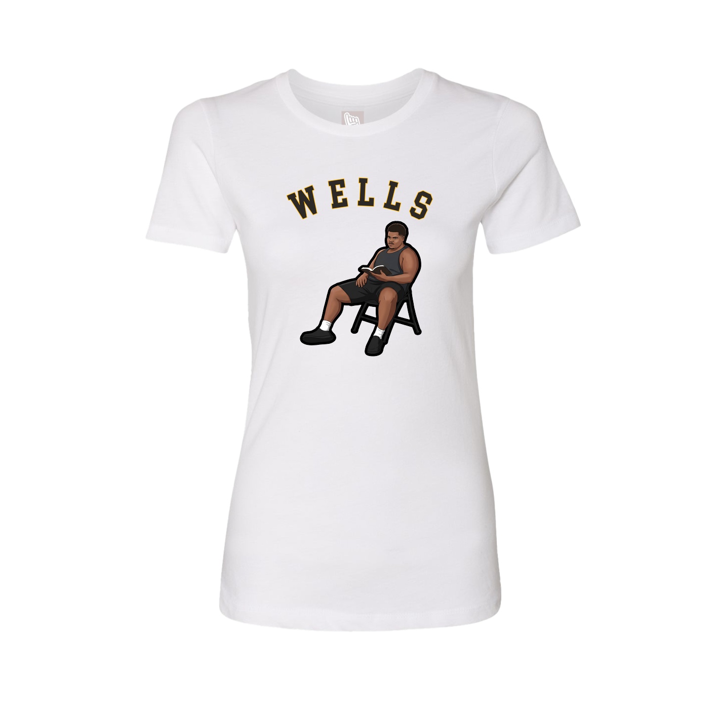 Fitted Women's Tee — Shirsey Arch in White