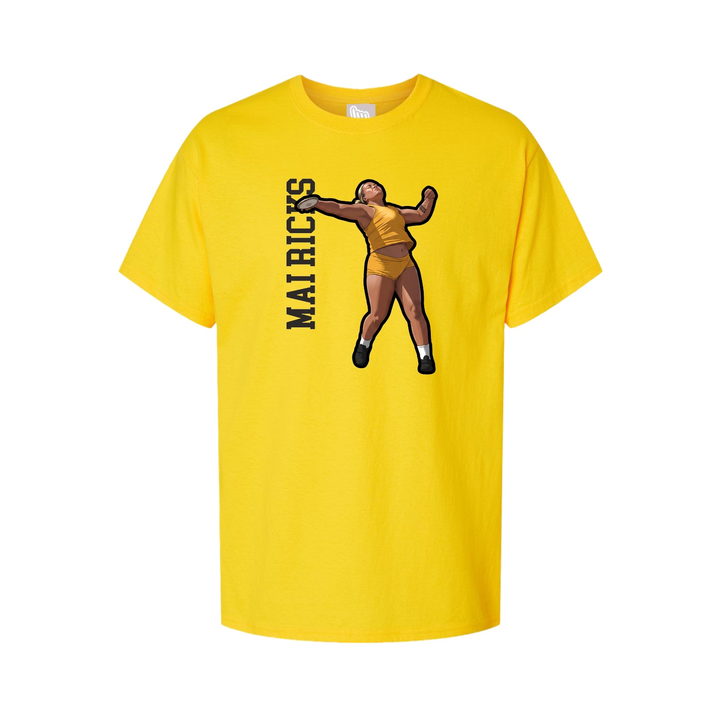 Tee — Name Vertical in Gold