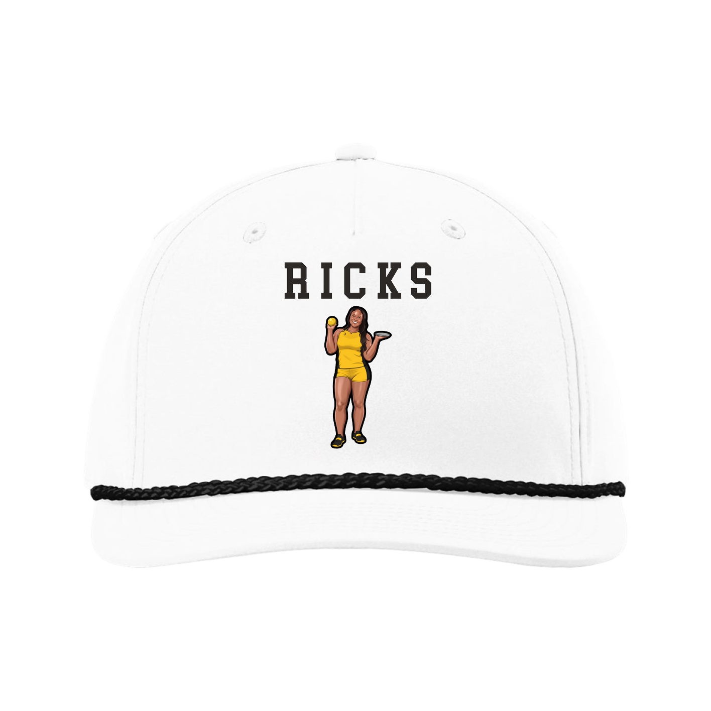 Five-Panel Classic Rope Cap — Shirsey in White