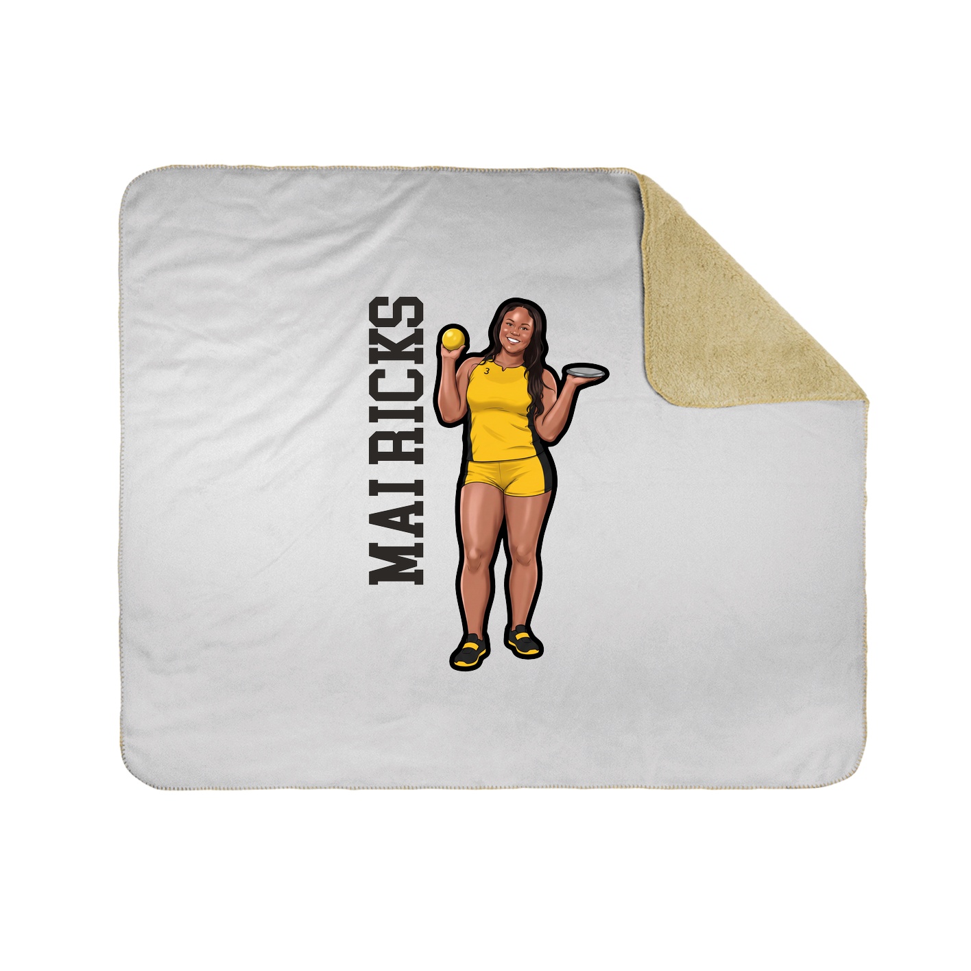 50x60 Sherpa Lined Throw Blanket