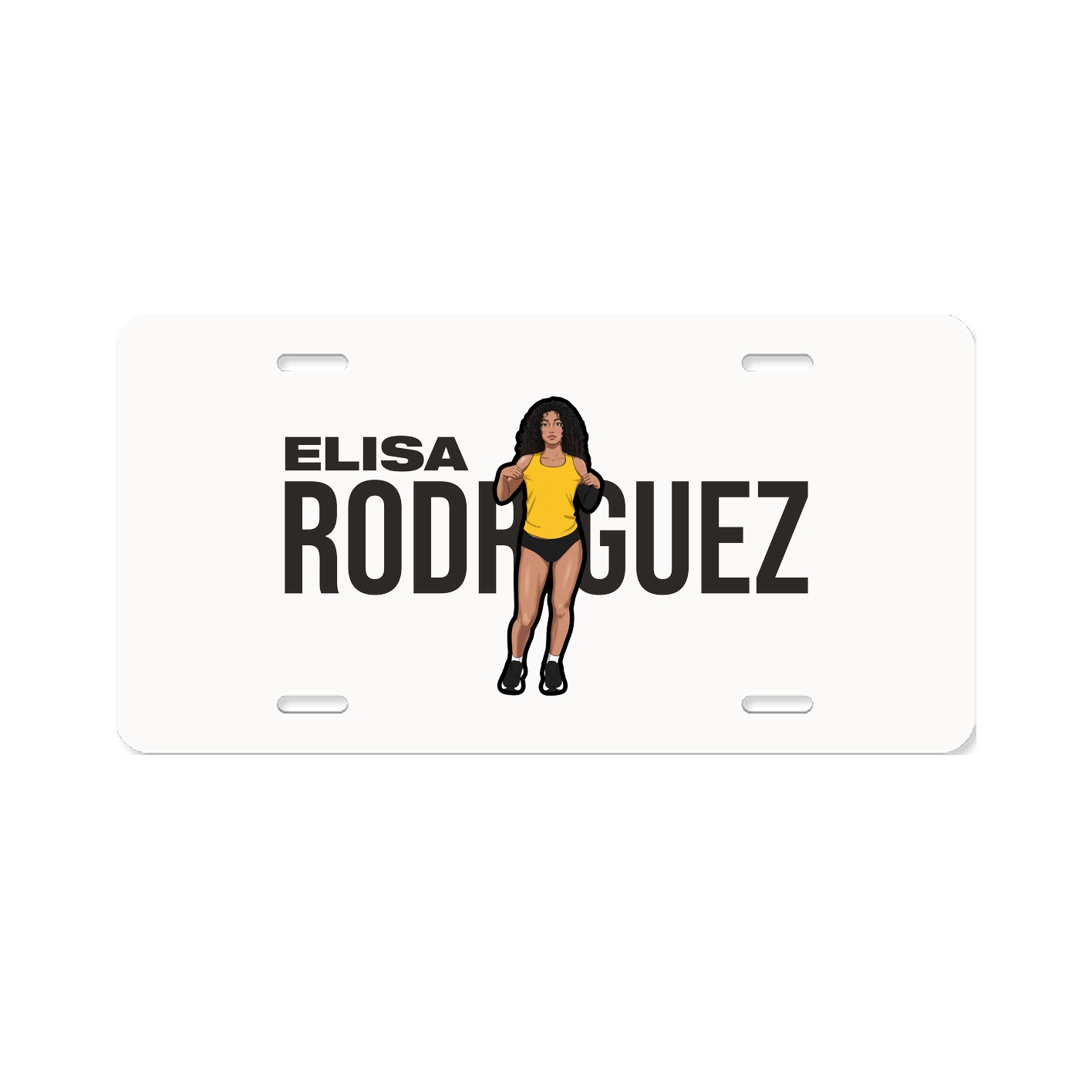 License Plate — Player Name in Classic