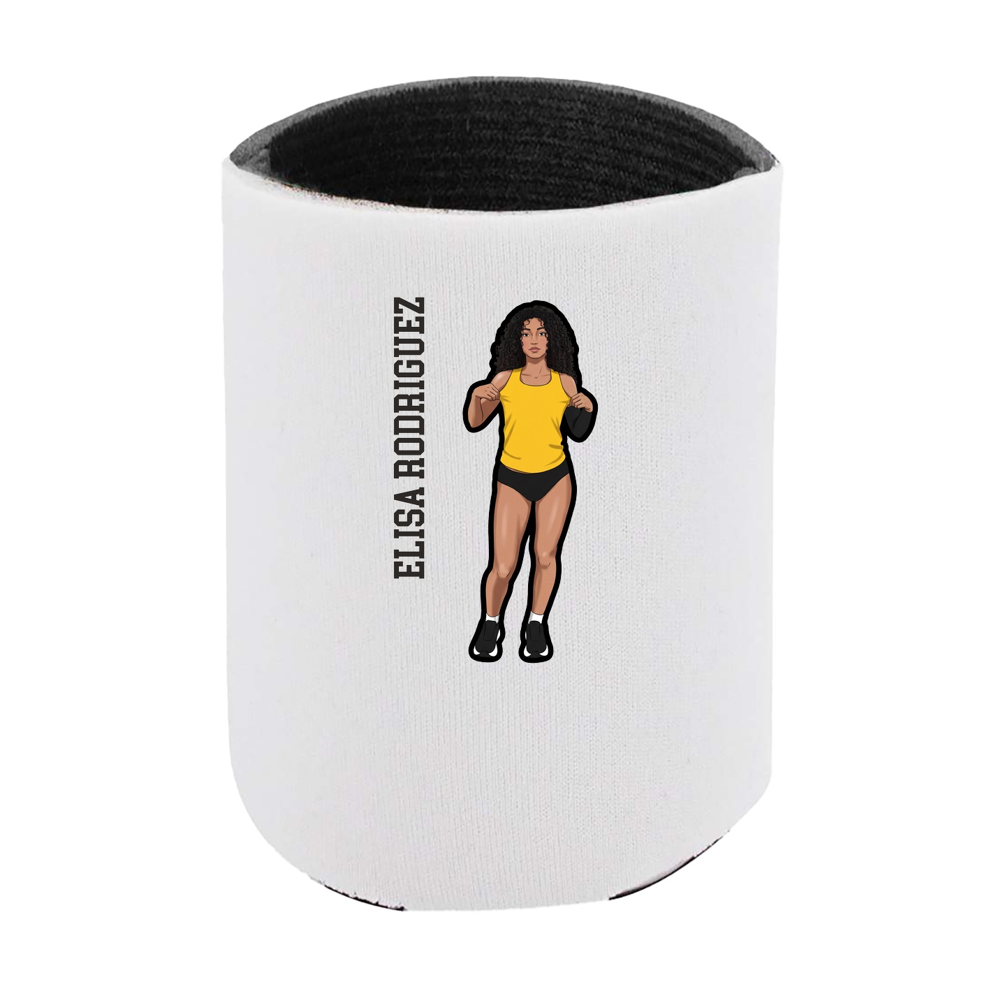 Can Holder — Name Vertical in White