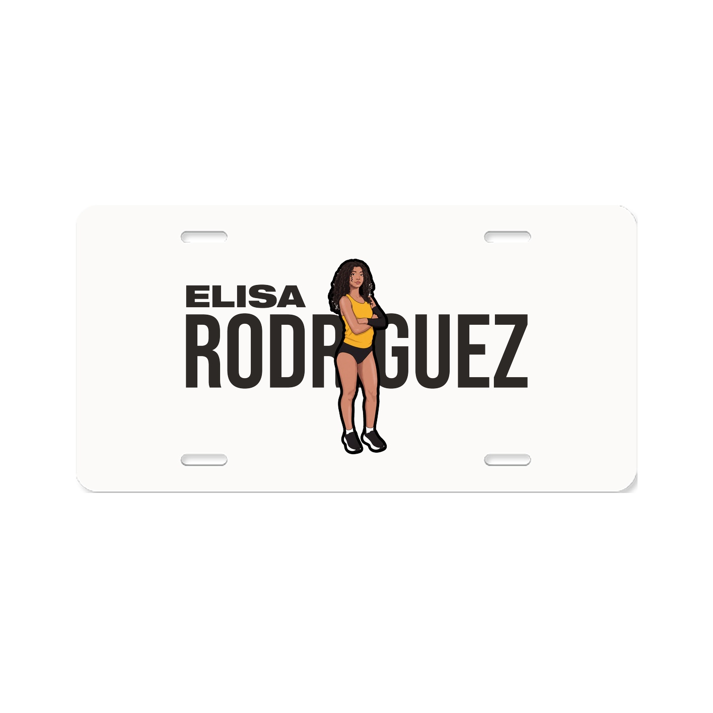 License Plate — Player Name in Classic