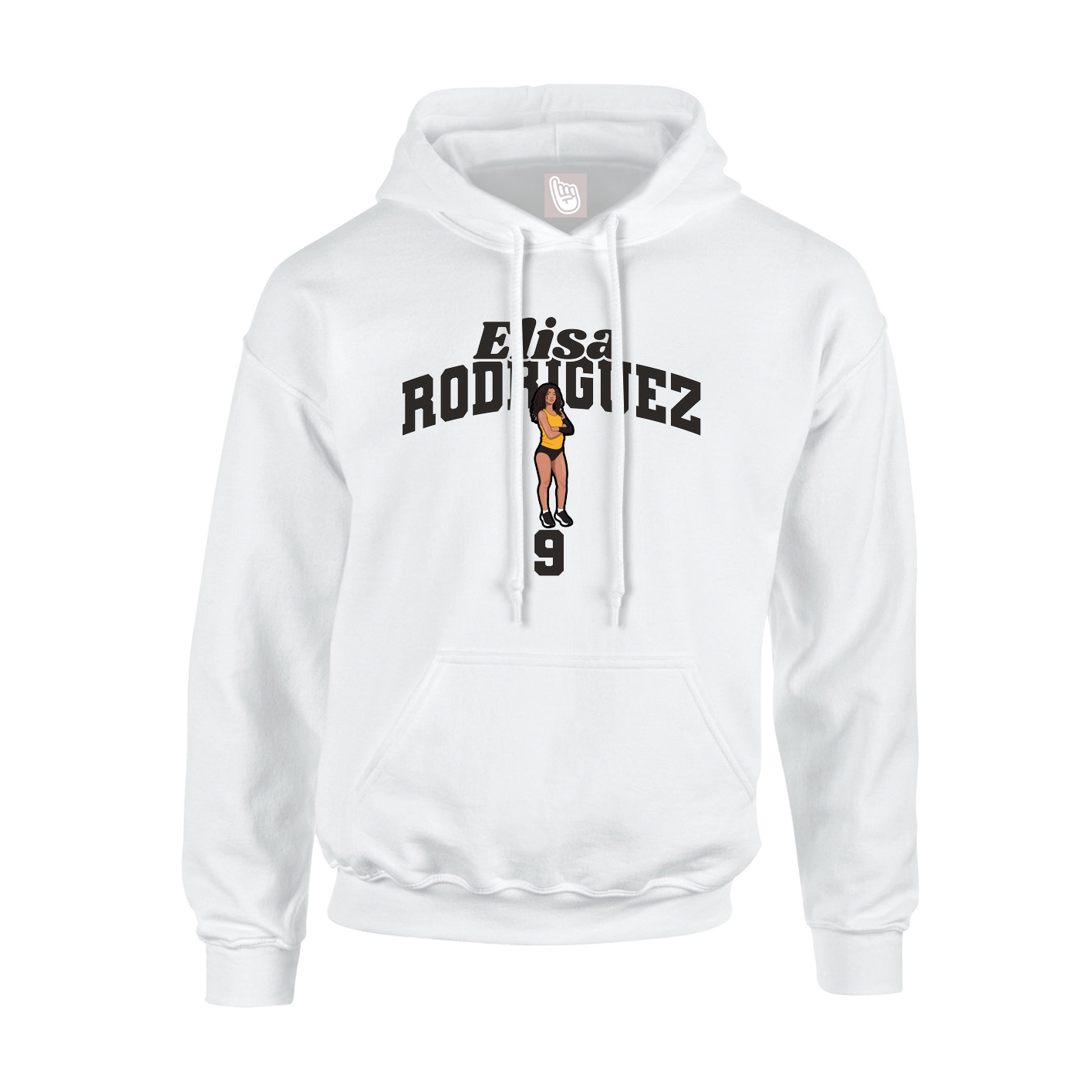 Hoodie — Signature Arch in White