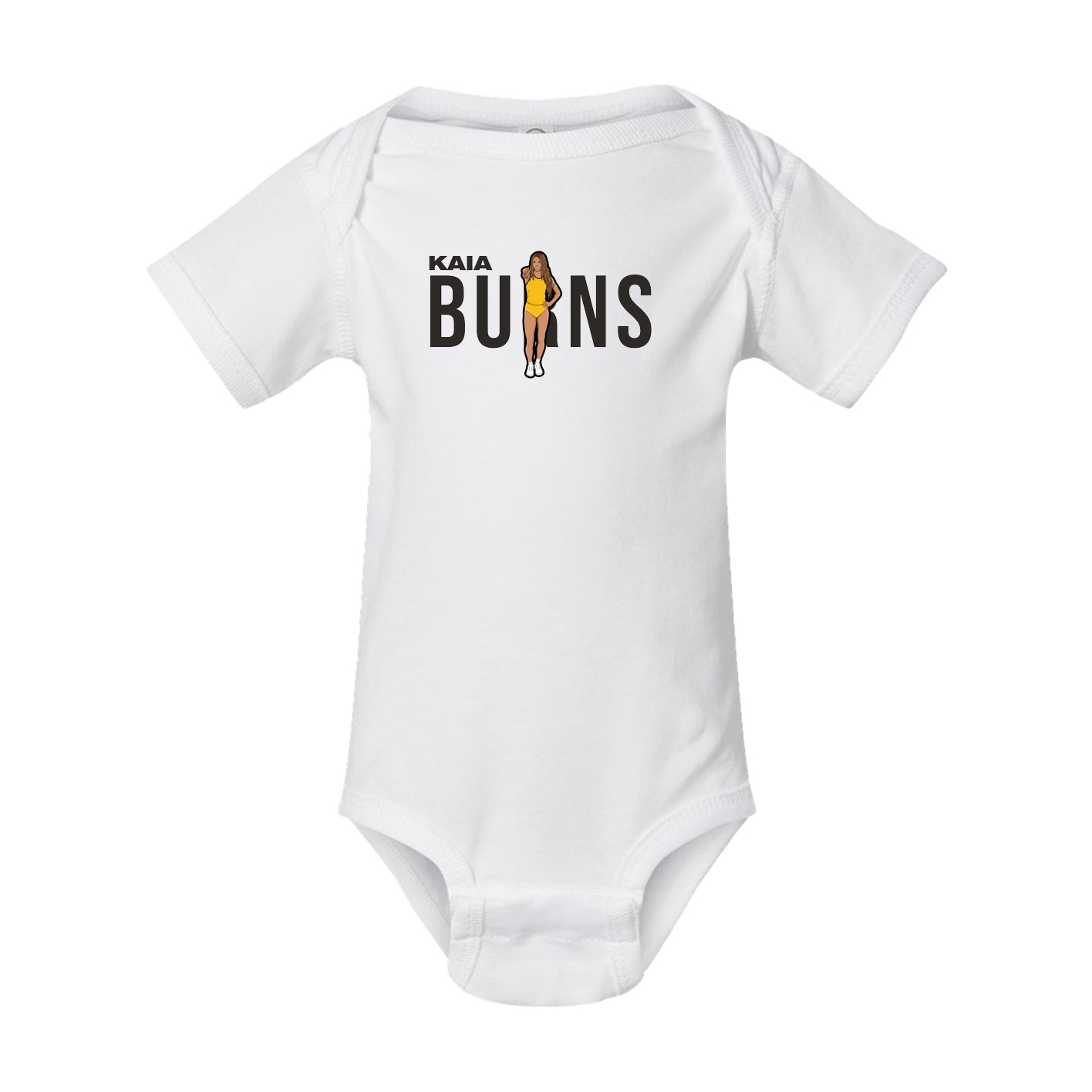 Baby Onesie — Player Name in White