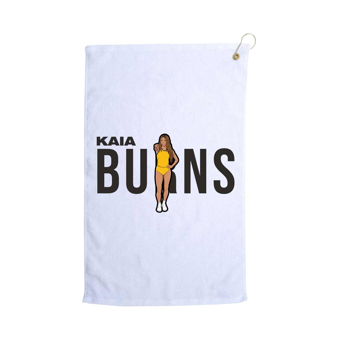 Golf Towel — Player Name in White