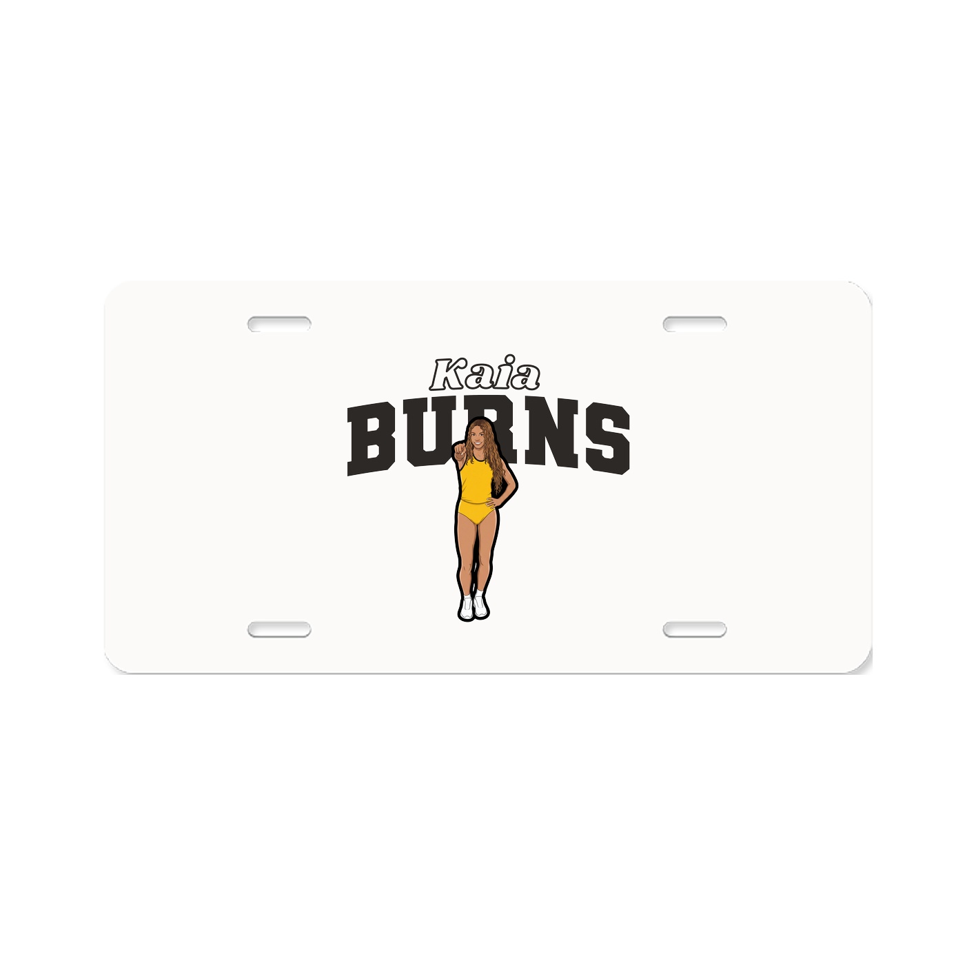 License Plate — Name Arch in Classic