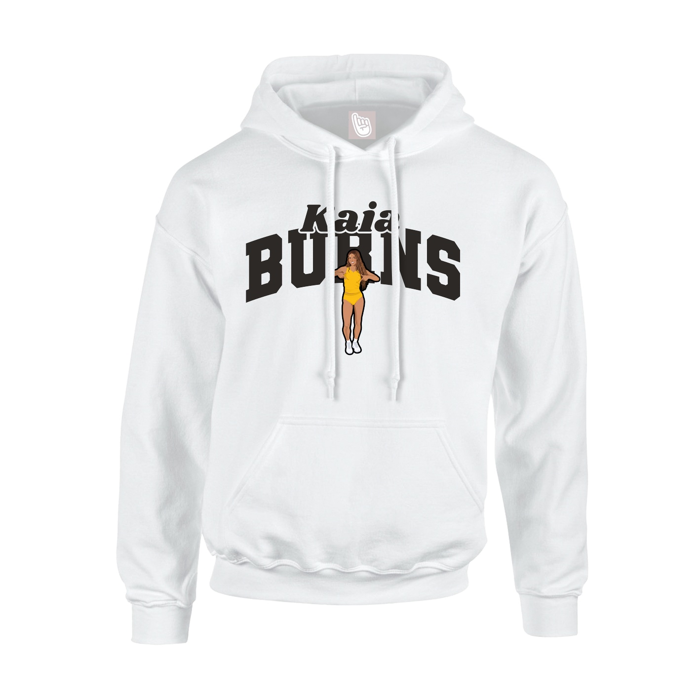 Youth Hoodie — Signature Arch in White