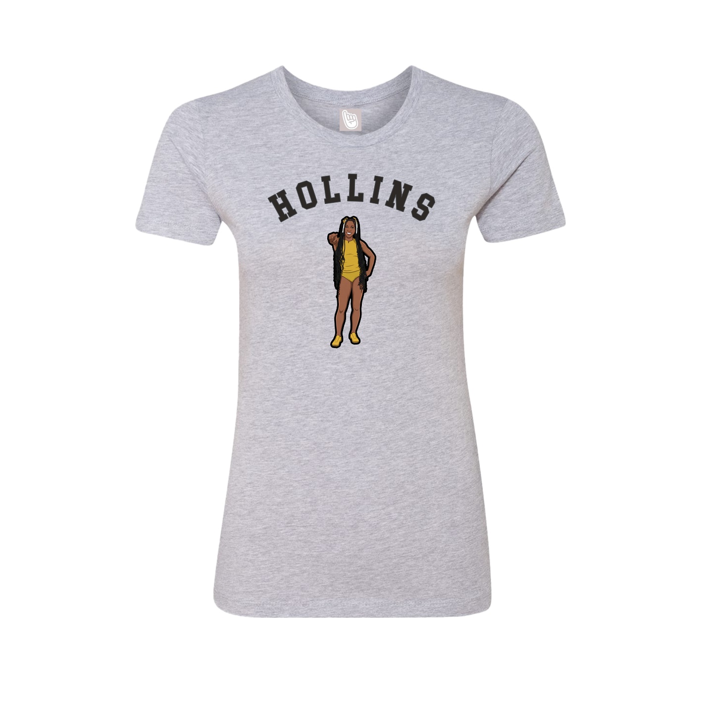 Fitted Women's Tee — Shirsey Arch in Grey