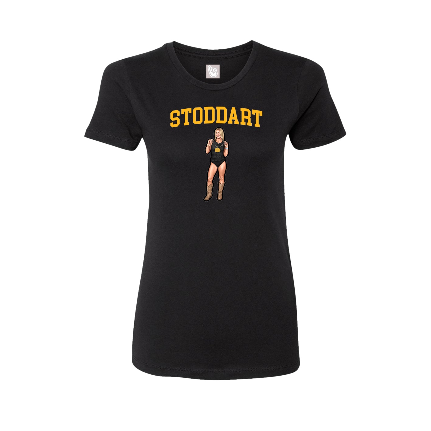Fitted Women's Tee — Shirsey in Black