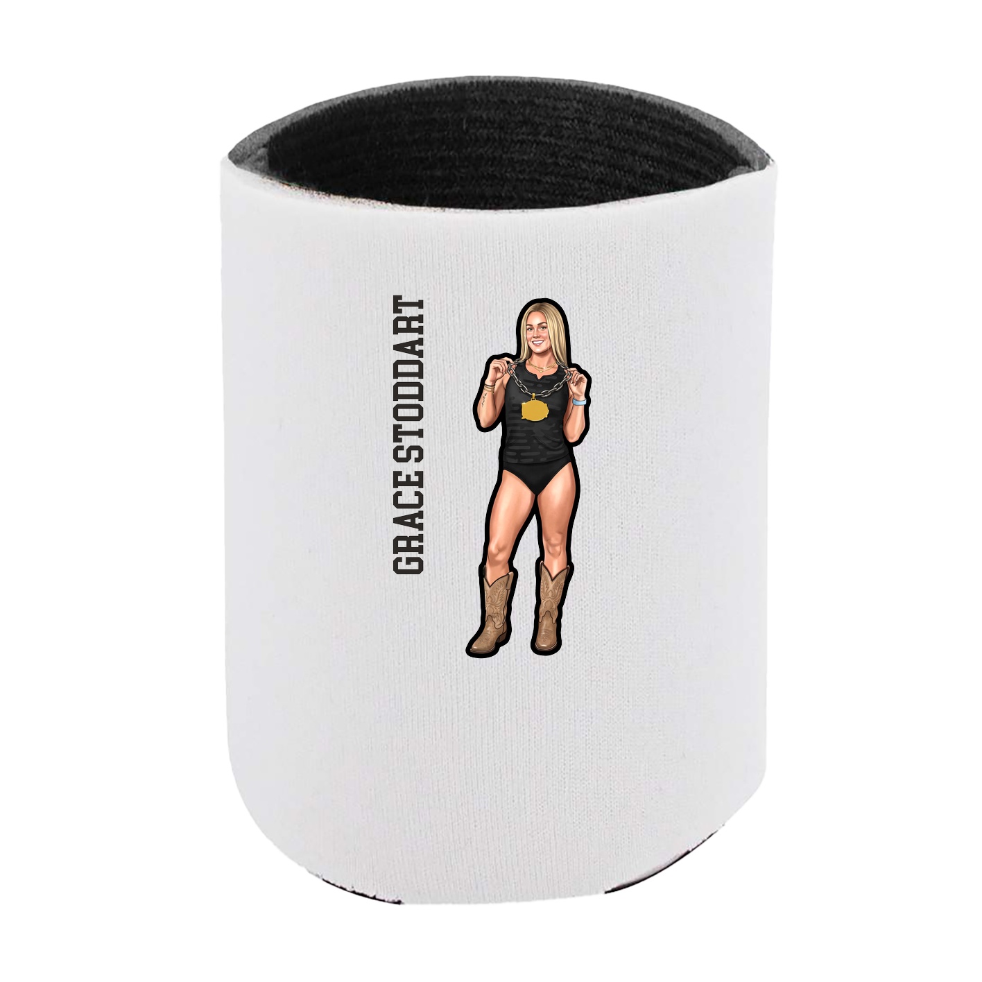 Can Holder — Name Vertical in White