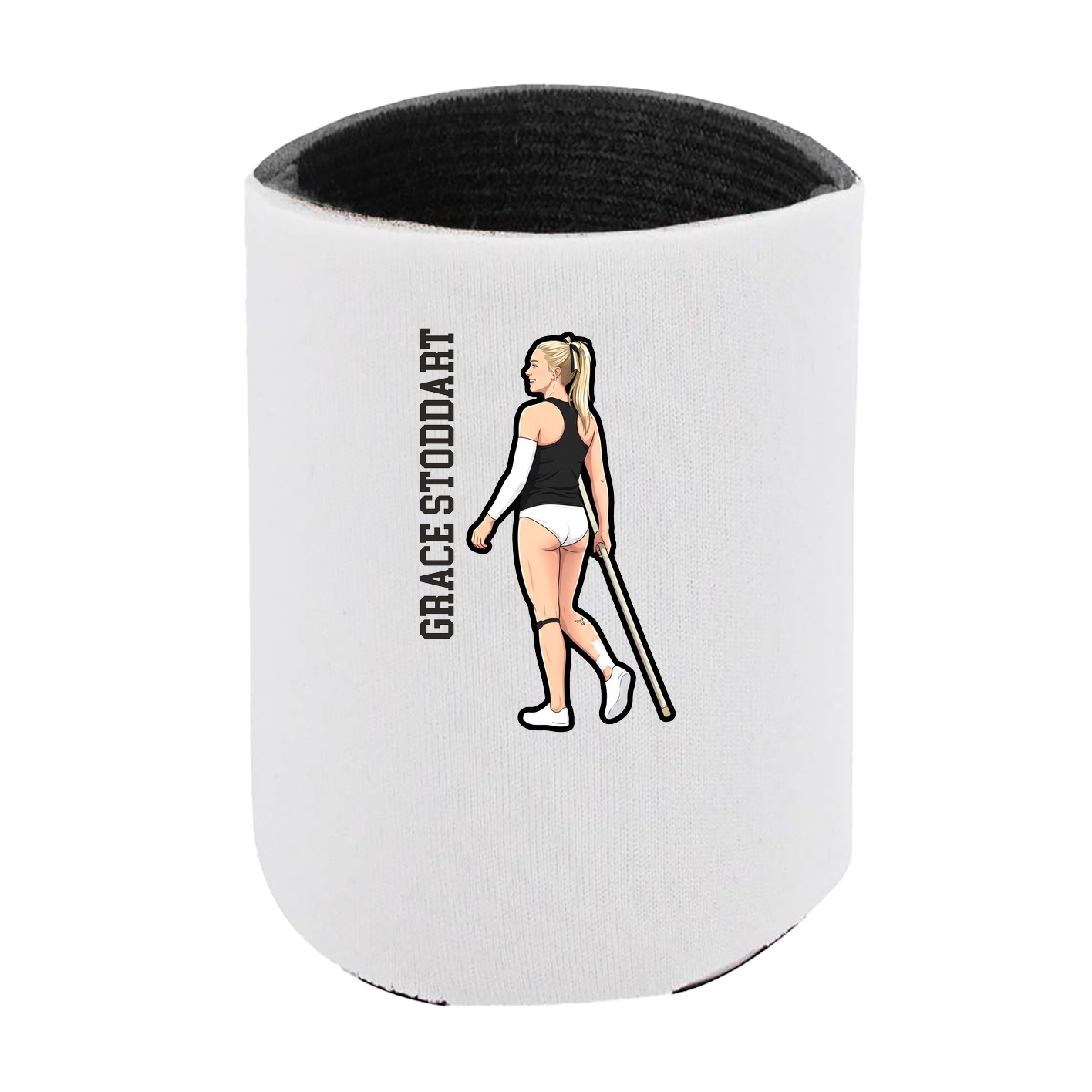 Can Holder — Name Vertical in White