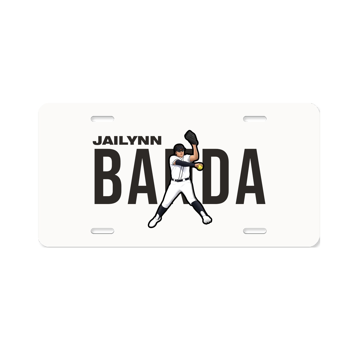 License Plate — Player Name in Classic