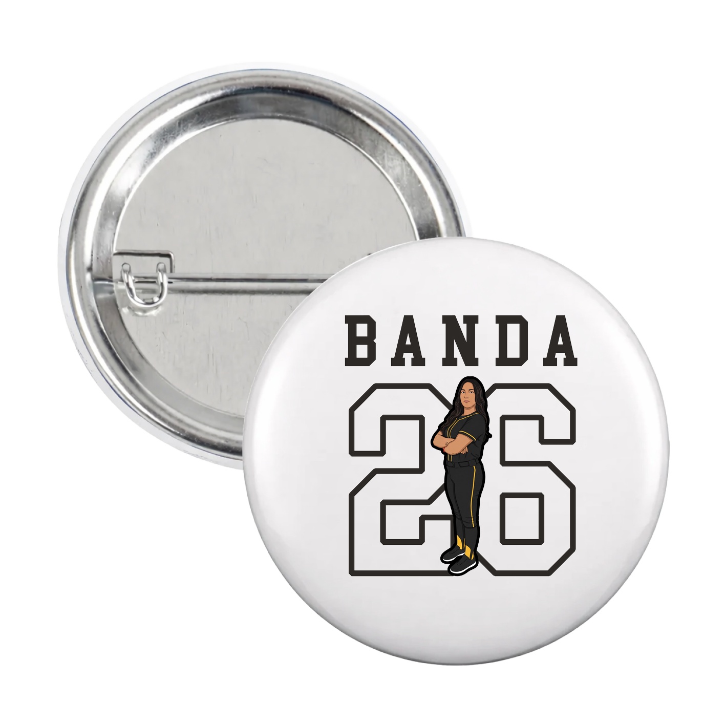 Game Day Button — Shirsey in White