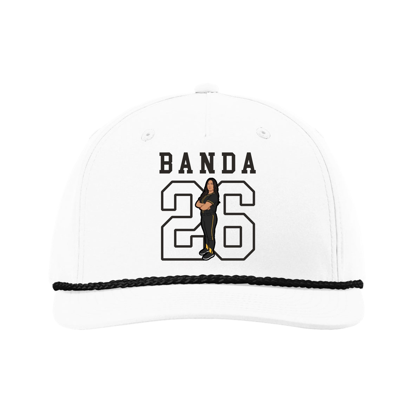 Five-Panel Classic Rope Cap — Shirsey in White
