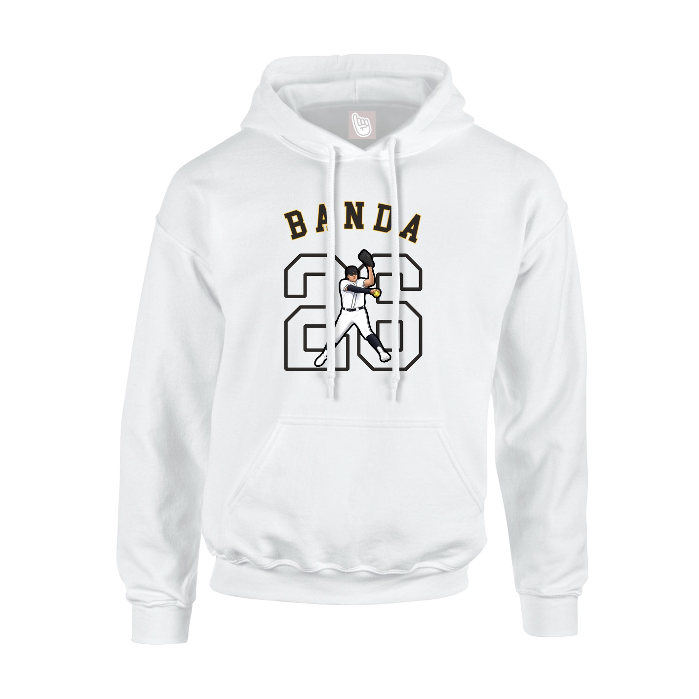 Youth Hoodie — Shirsey Arch in White