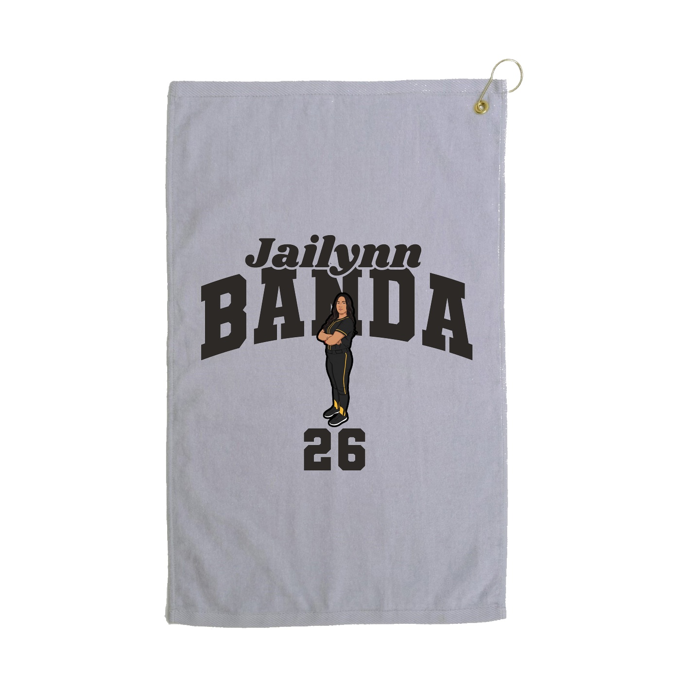 Golf Towel — Signature Arch in Grey