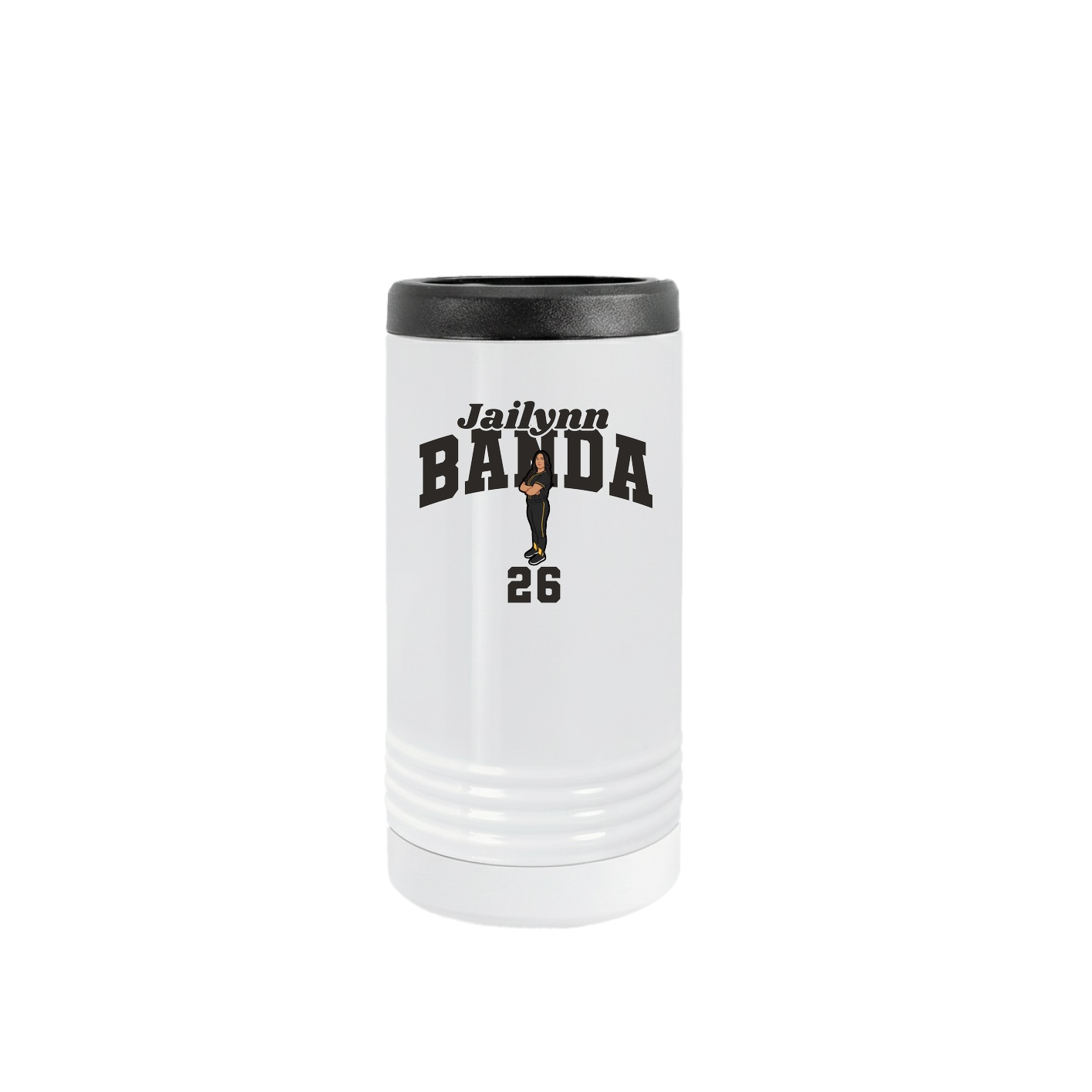 Slim Beverage Holder — Signature Arch in White
