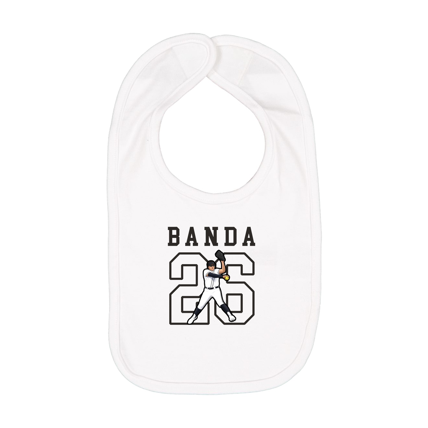 Infant Bib — Shirsey in White
