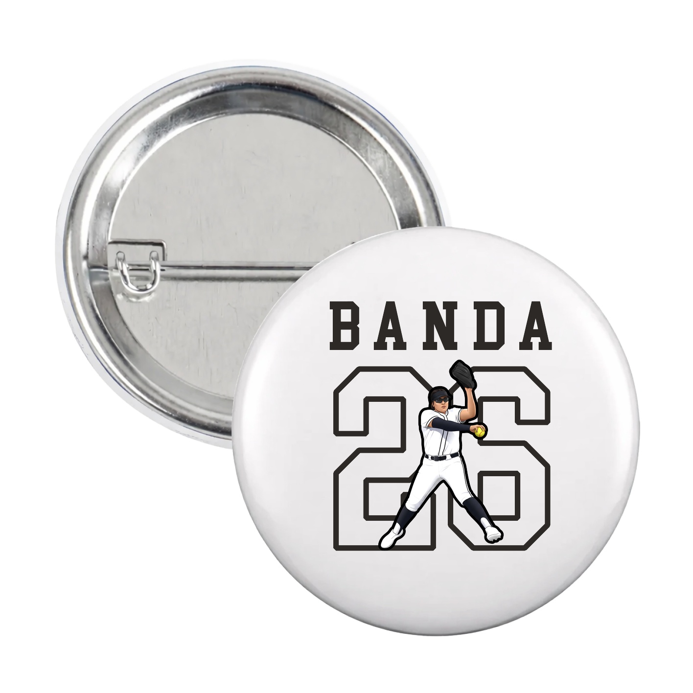 Game Day Button — Shirsey in White