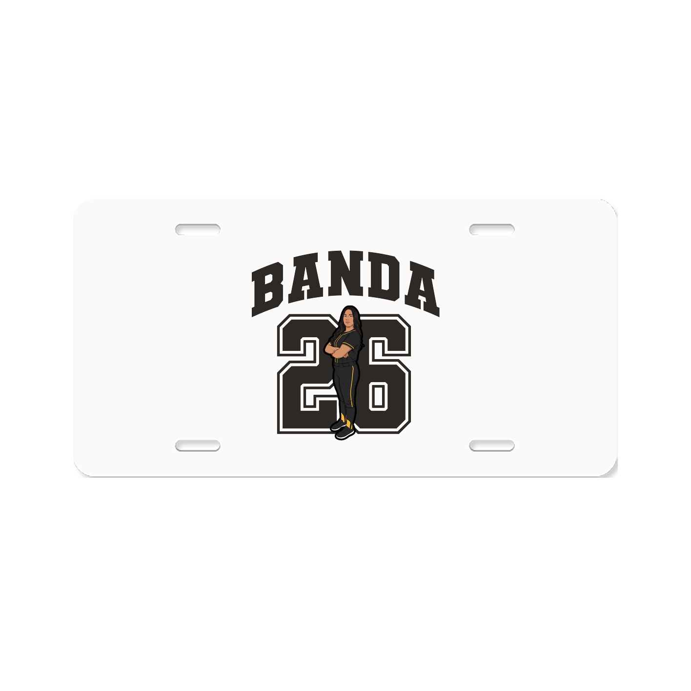 License Plate — Number in Classic