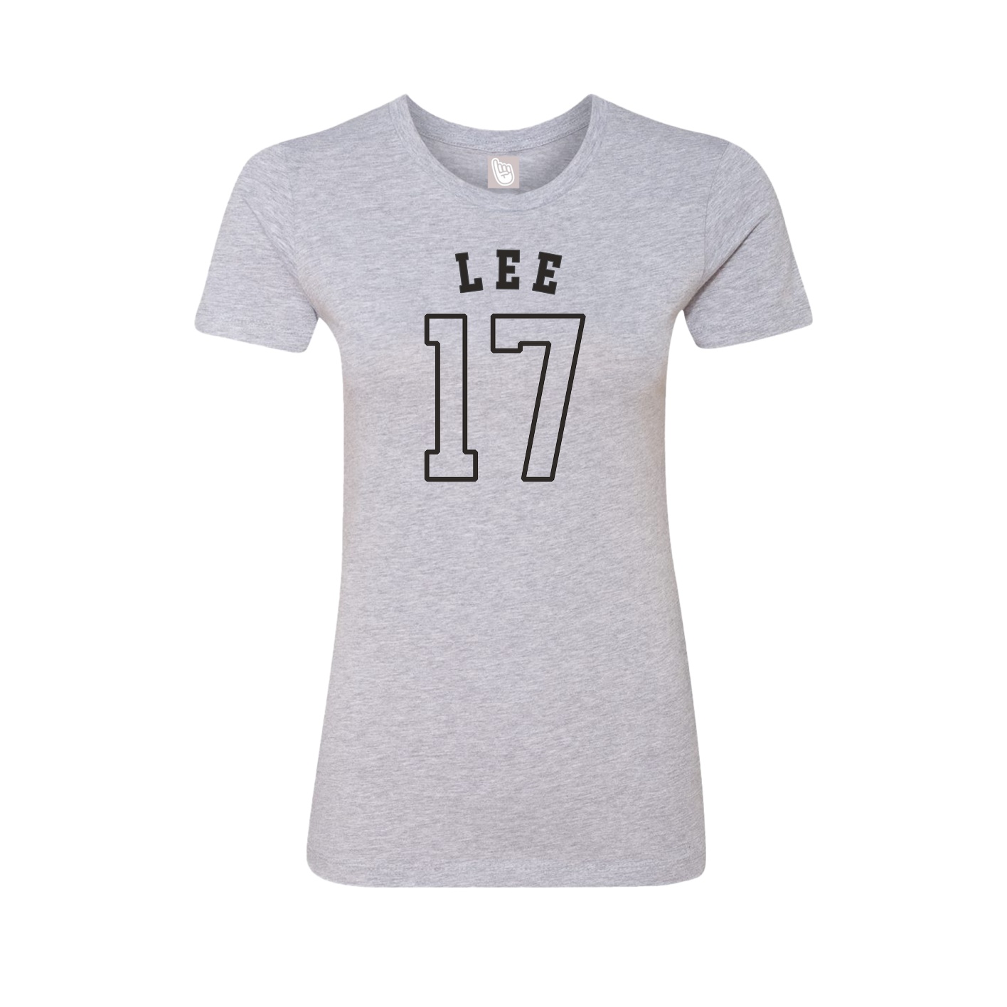 Fitted Women's Tee — Shirsey Arch in Grey
