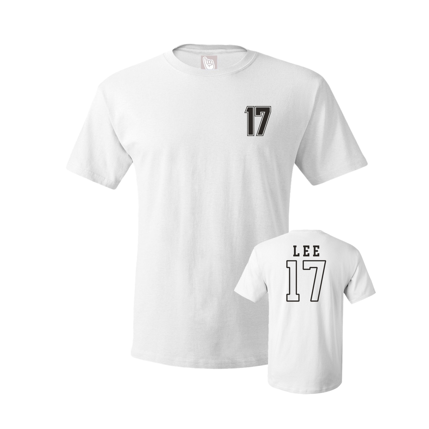Youth Tee — Chest Back in White