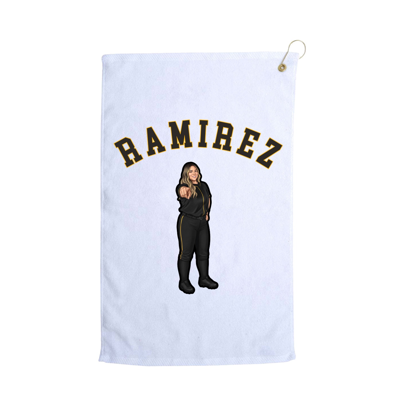 Golf Towel — Shirsey Arch in White