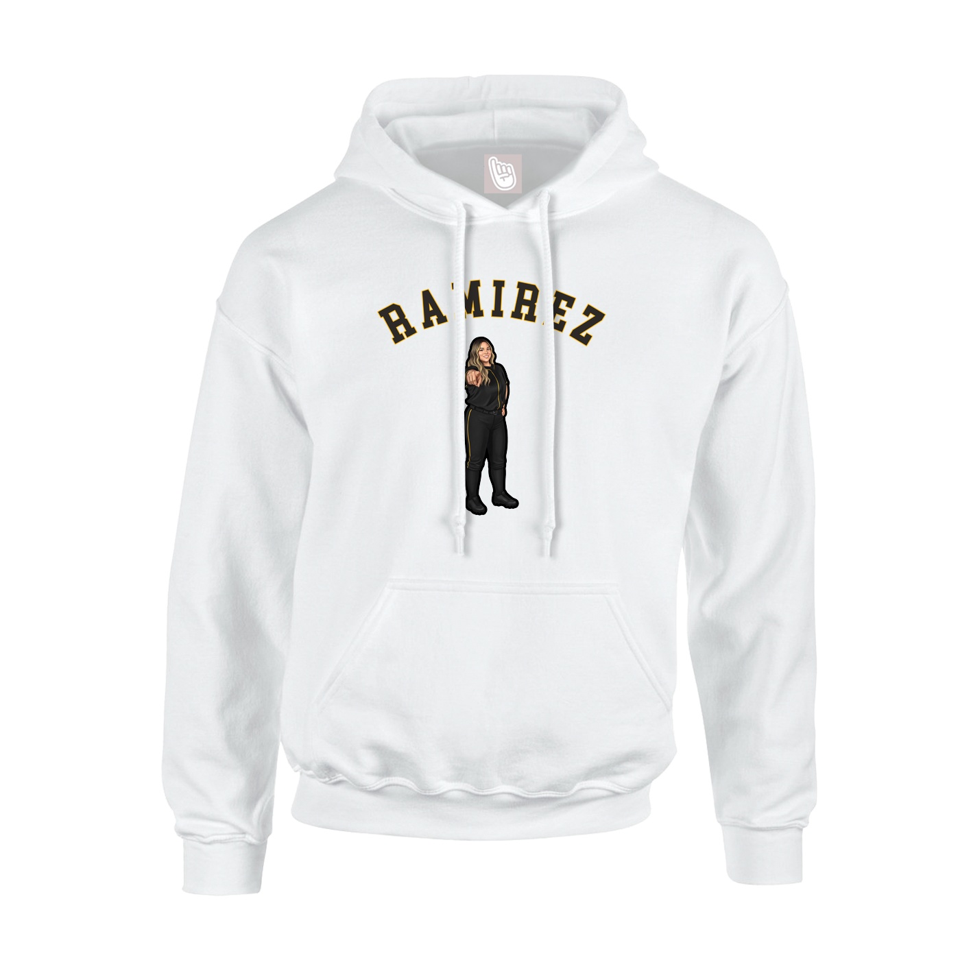 Hoodie — Shirsey Arch in White