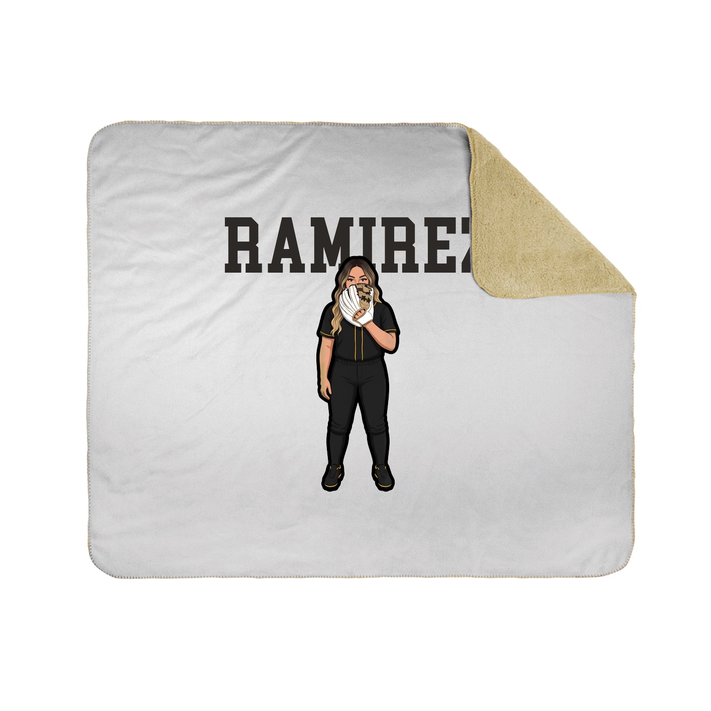 Throw Blanket — Shirsey in White