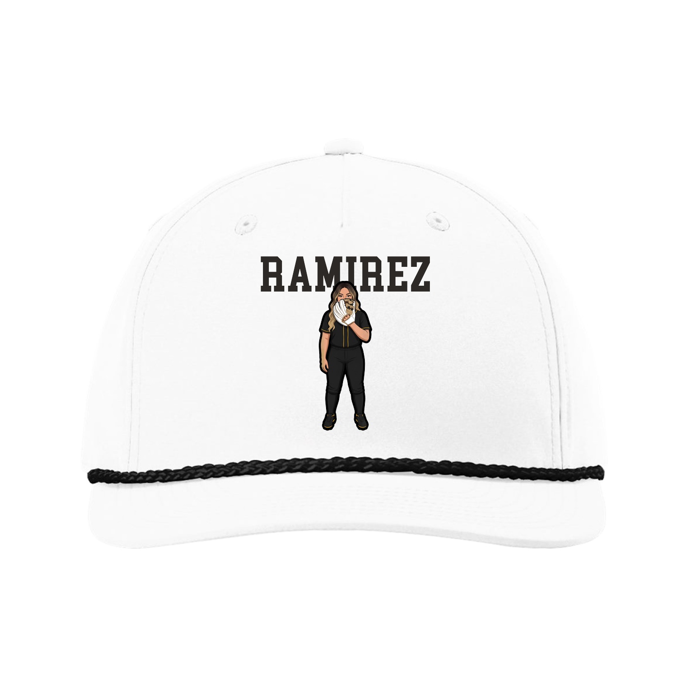 Five-Panel Classic Rope Cap — Shirsey in White