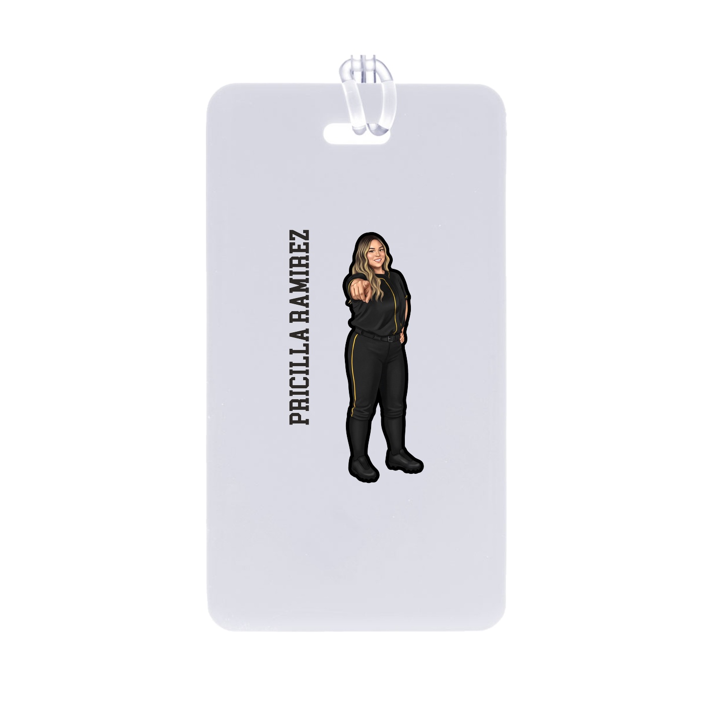 Bag Tag — Name Vertical in Classic