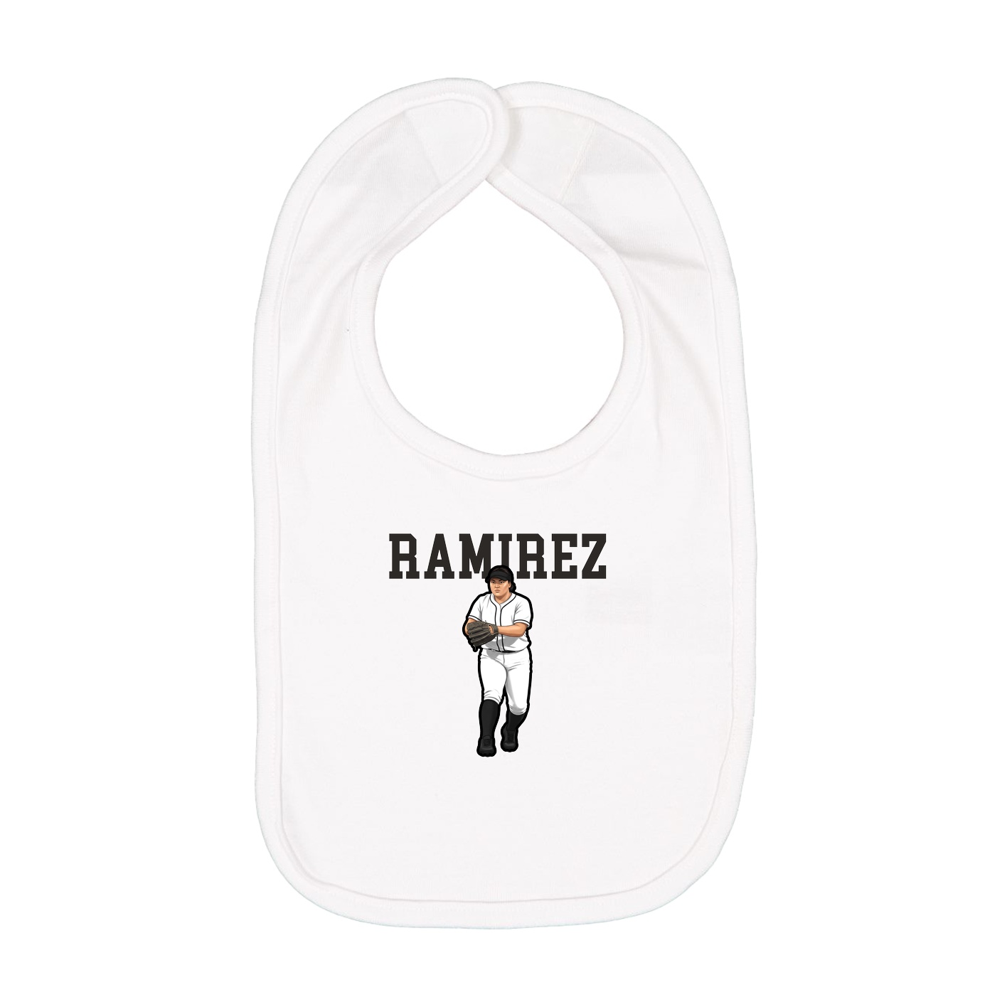 Infant Bib — Shirsey in White