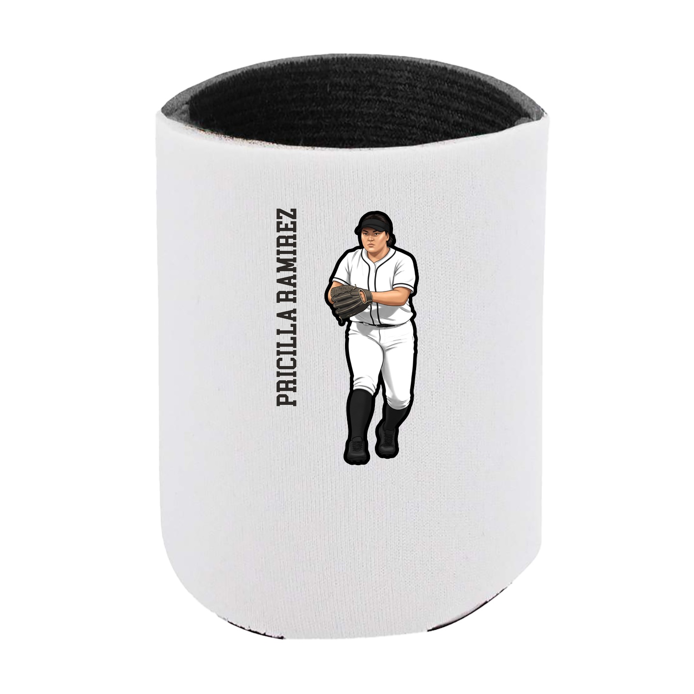 Can Holder — Name Vertical in White