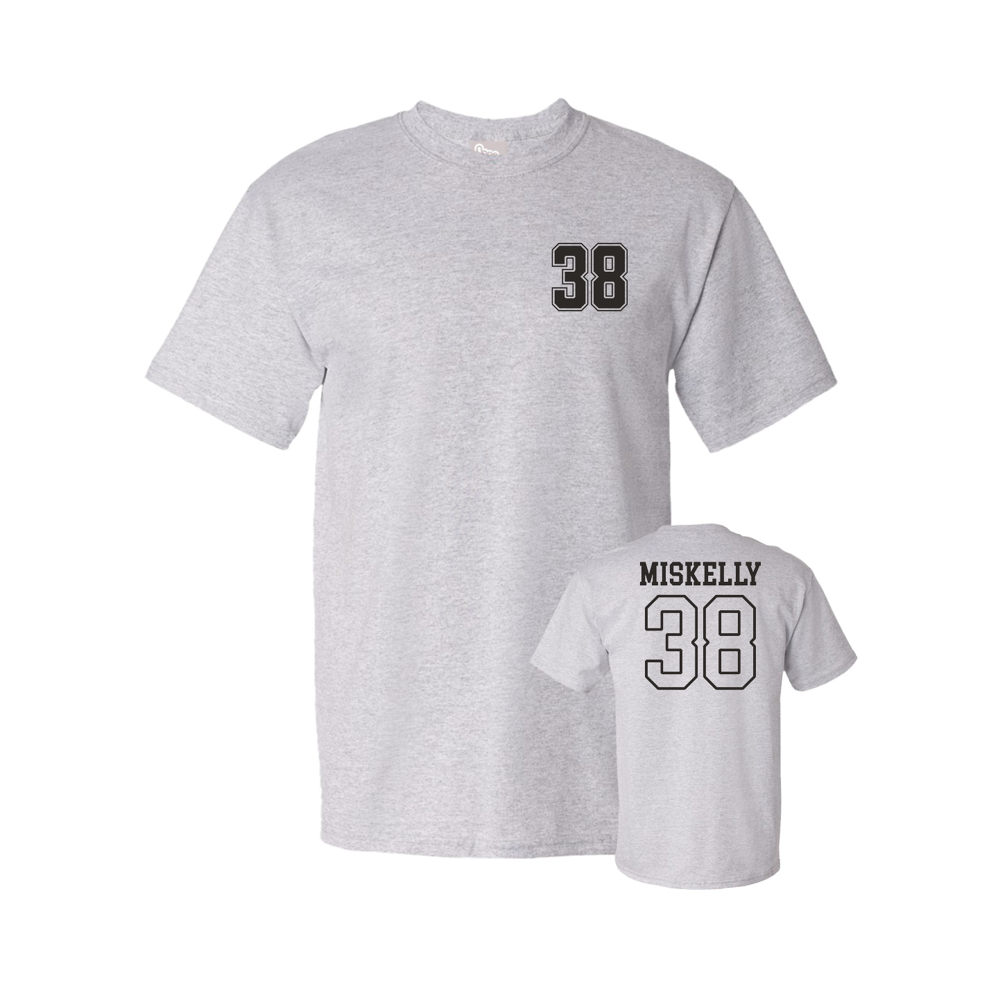 Youth Tee — Chest Back in Grey