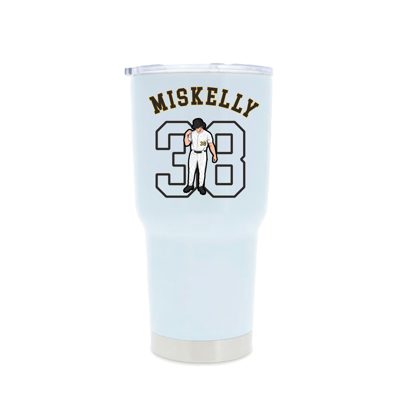 30oz Stainless Steel Tumbler — Shirsey Arch in White