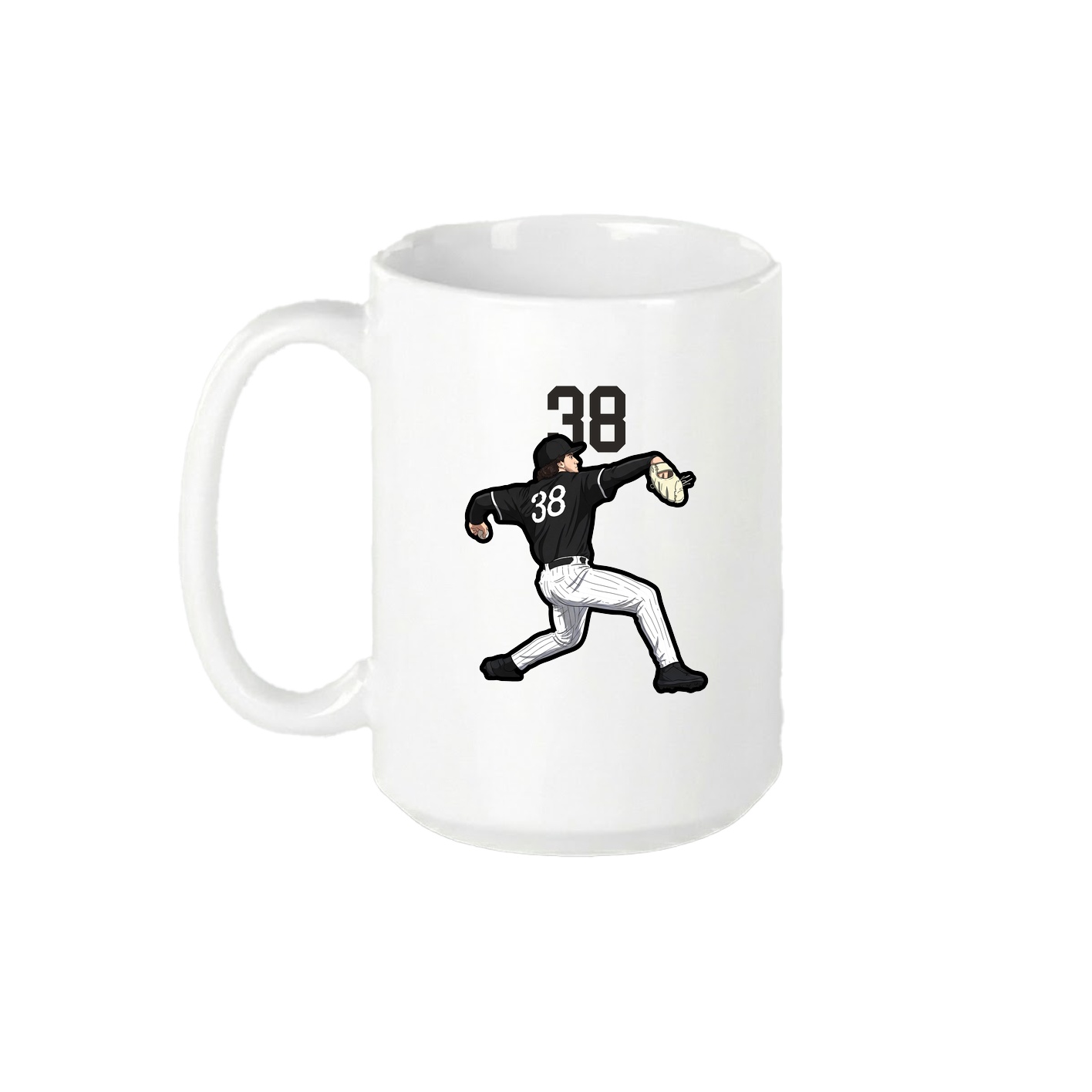 15oz Coffee Mug — Number Top in White