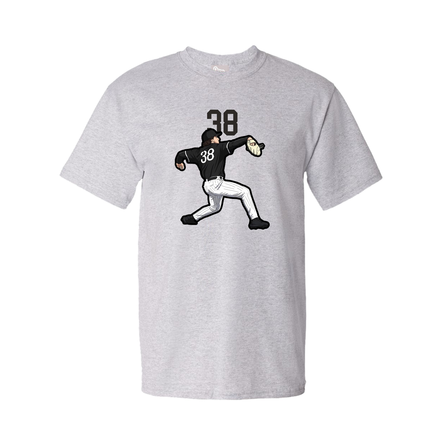 Youth Tee — Number Top in Grey