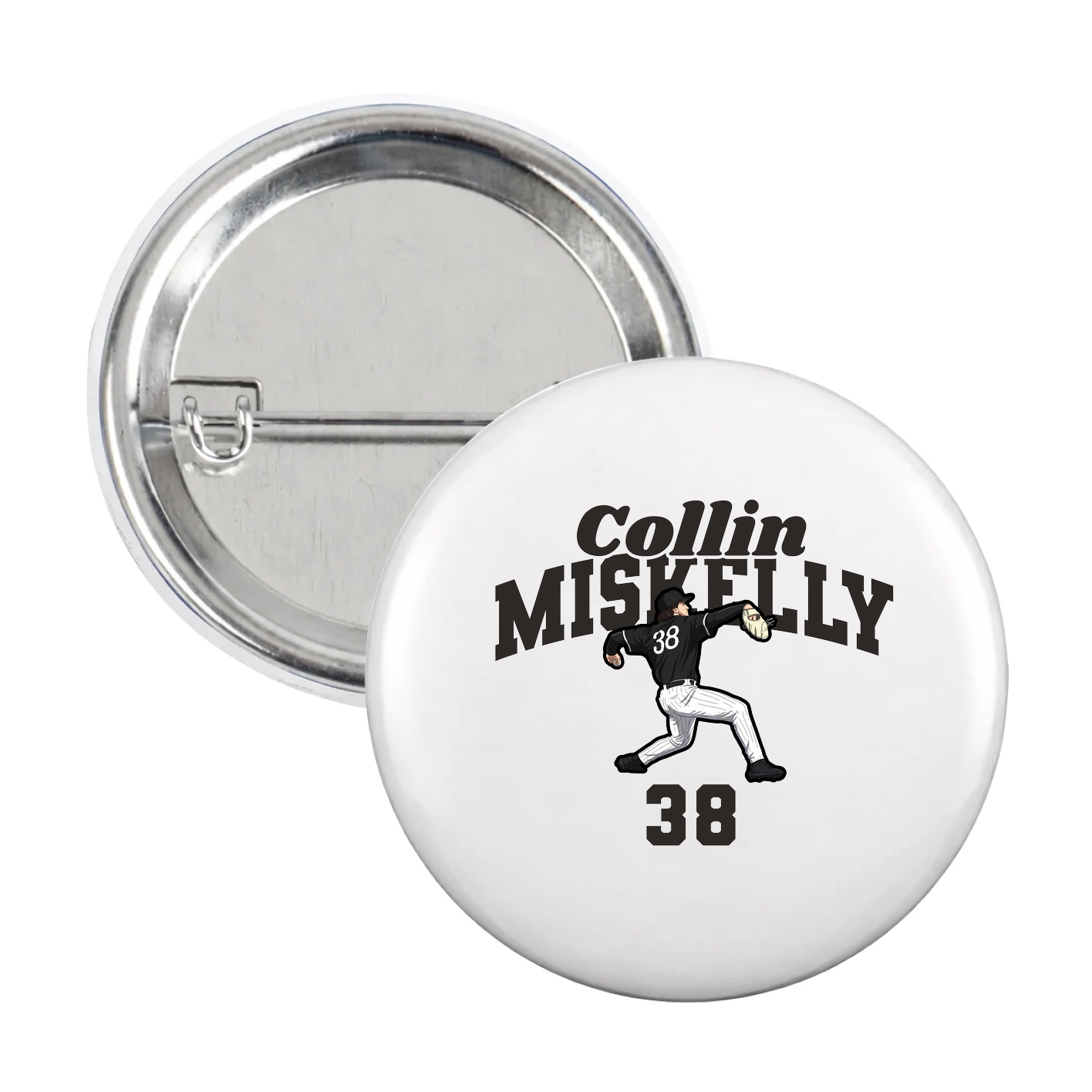 Game Day Button — Signature Arch in White