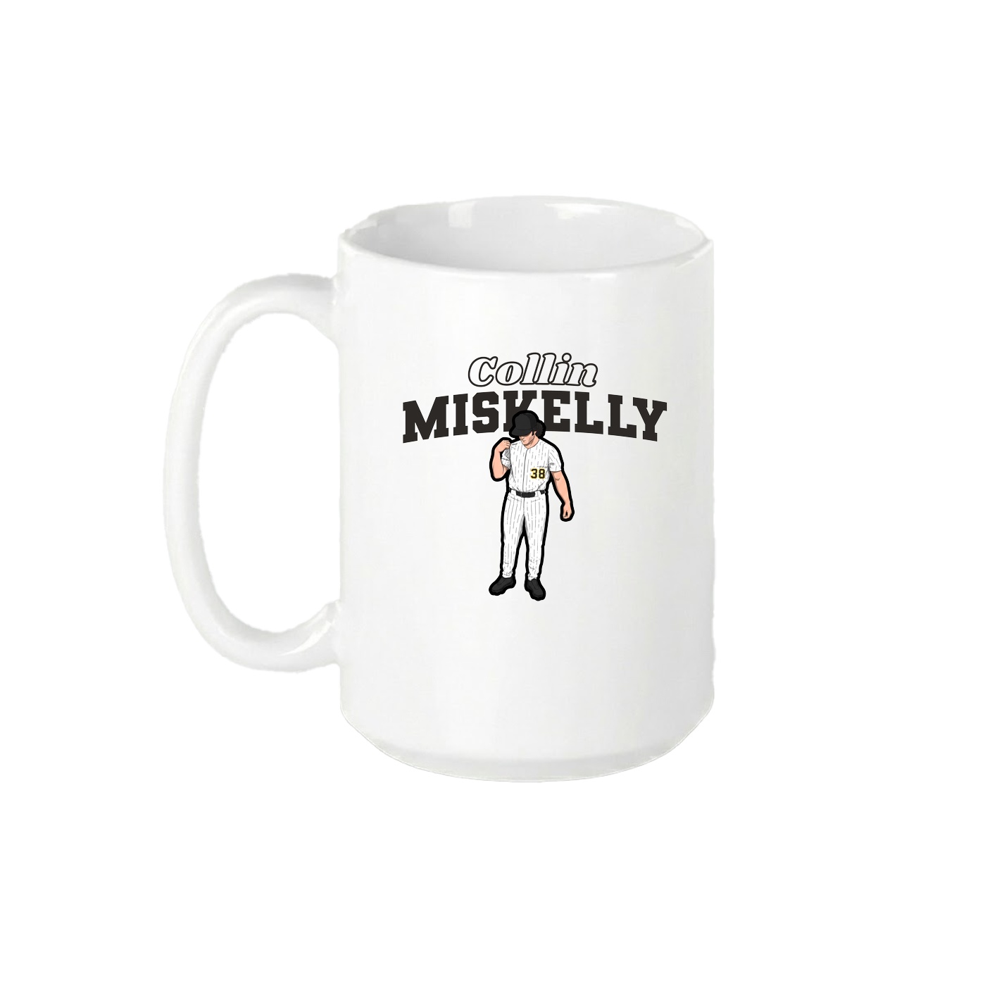 15oz Coffee Mug — Name Arch in White