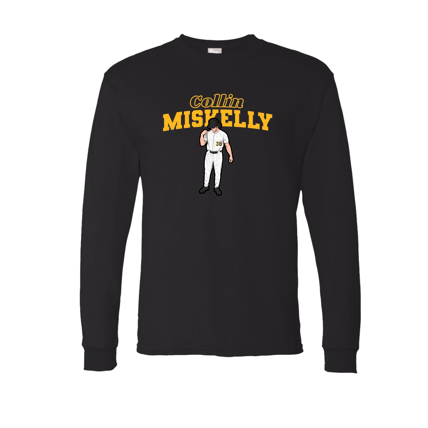 Long Sleeve Tee — Name Arch in Black