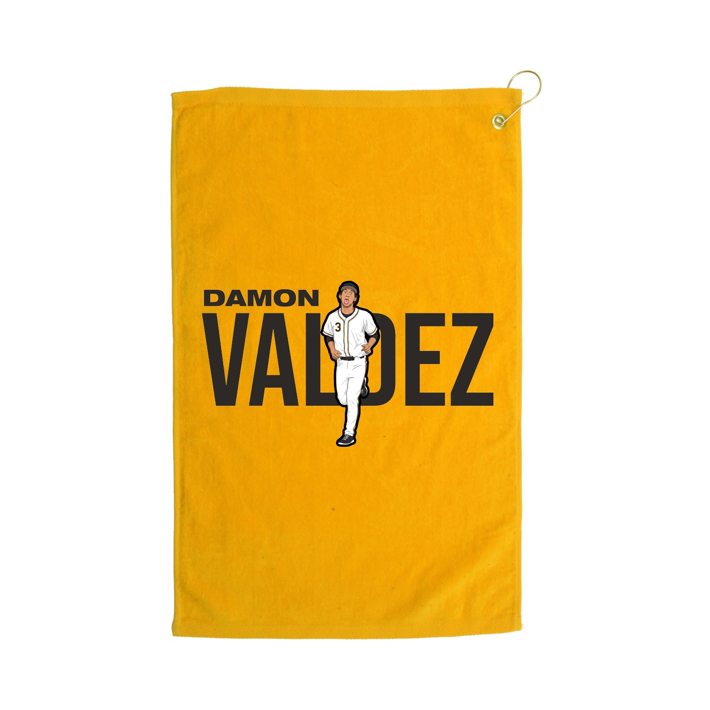 Golf Towel — Player Name in Gold