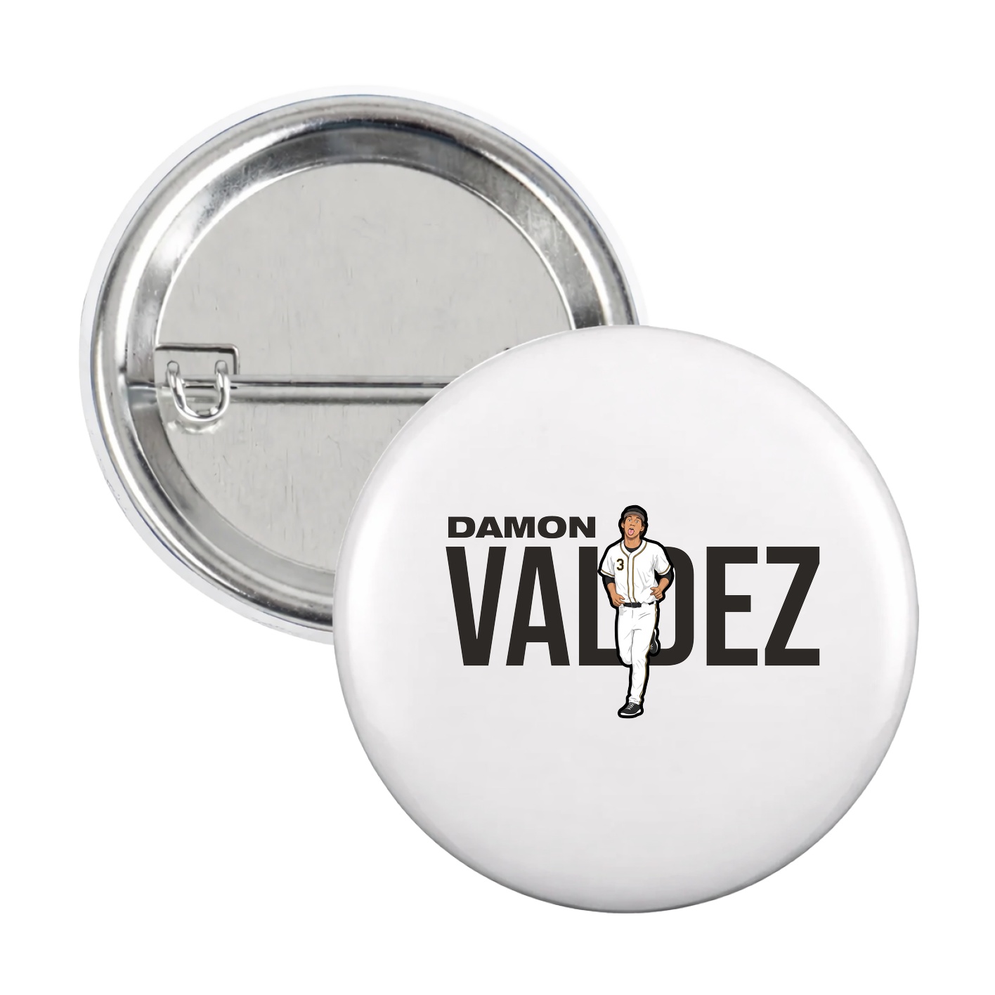 Game Day Button — Player Name in White