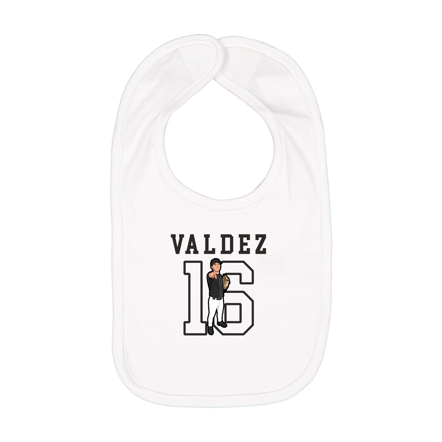 Infant Bib — Shirsey in White