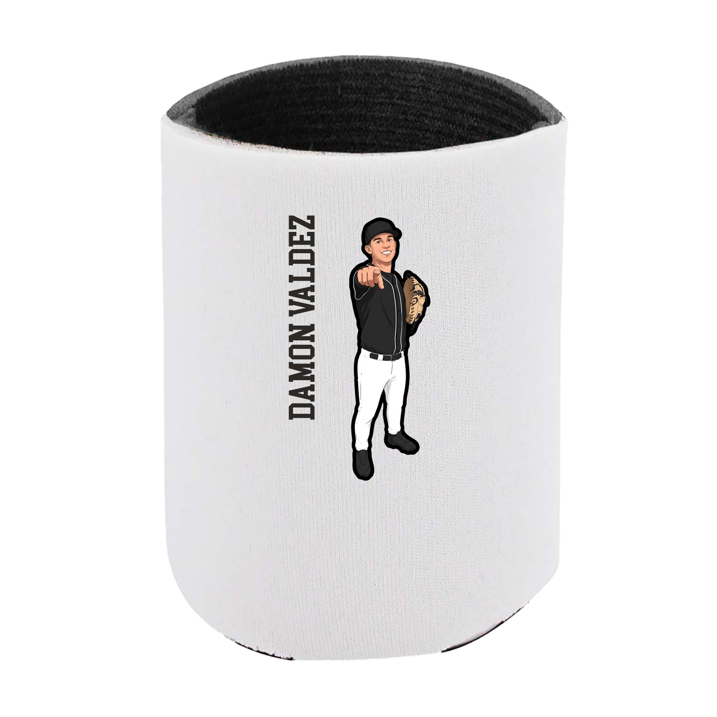 Can Holder — Name Vertical in White