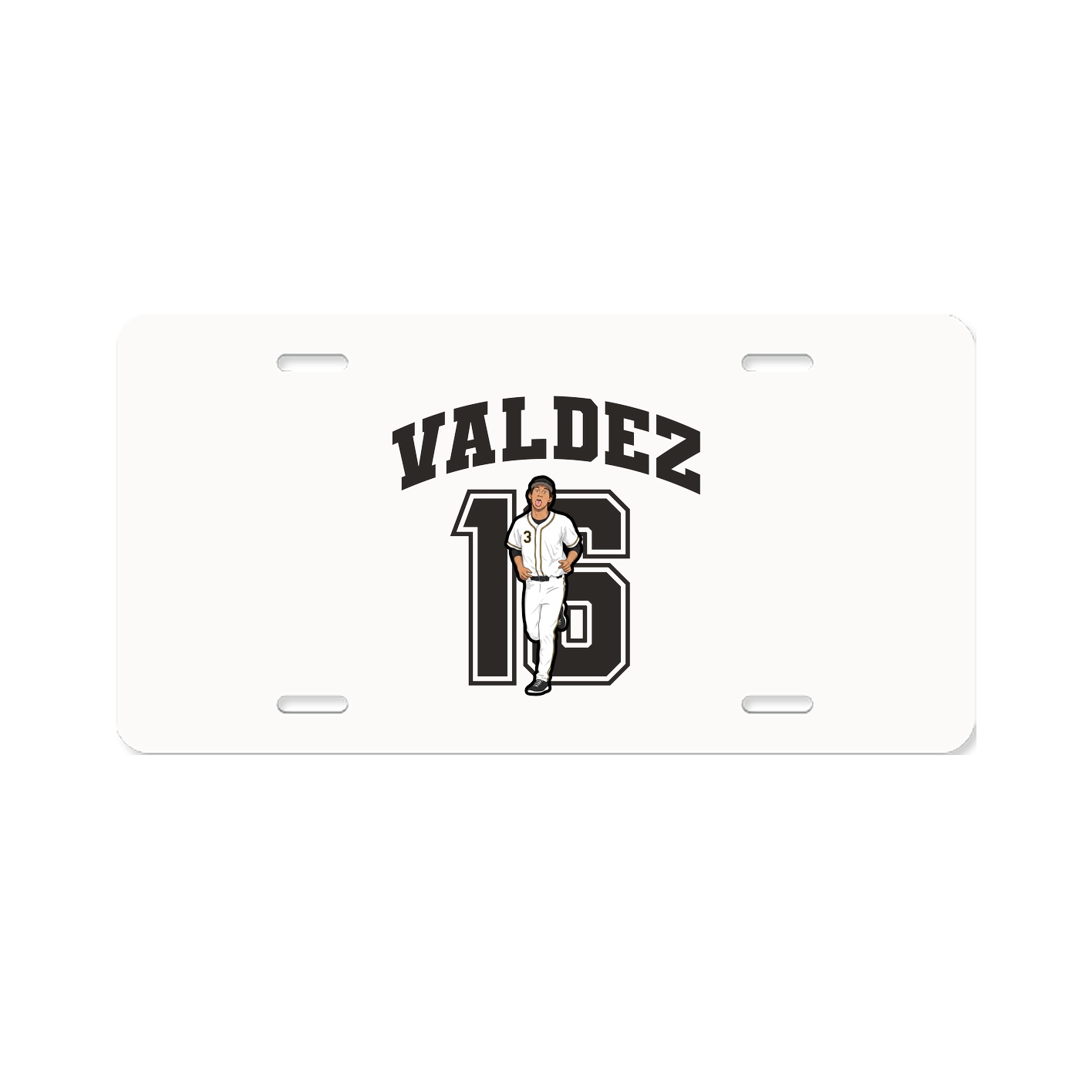 License Plate — Number in Classic